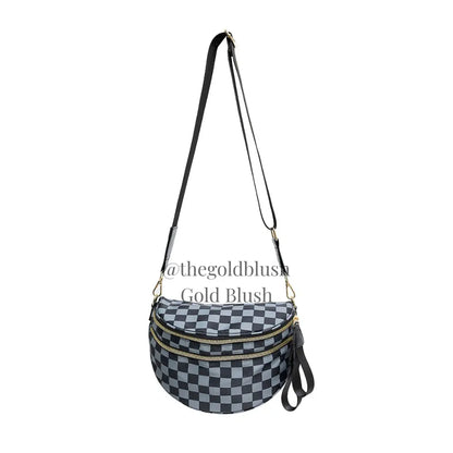 Gold Blush BEST SELLING Nylon Bum Bag Crossbody Bag MORE COLORS! Checkered Bum Bag Versatile Bum Bag