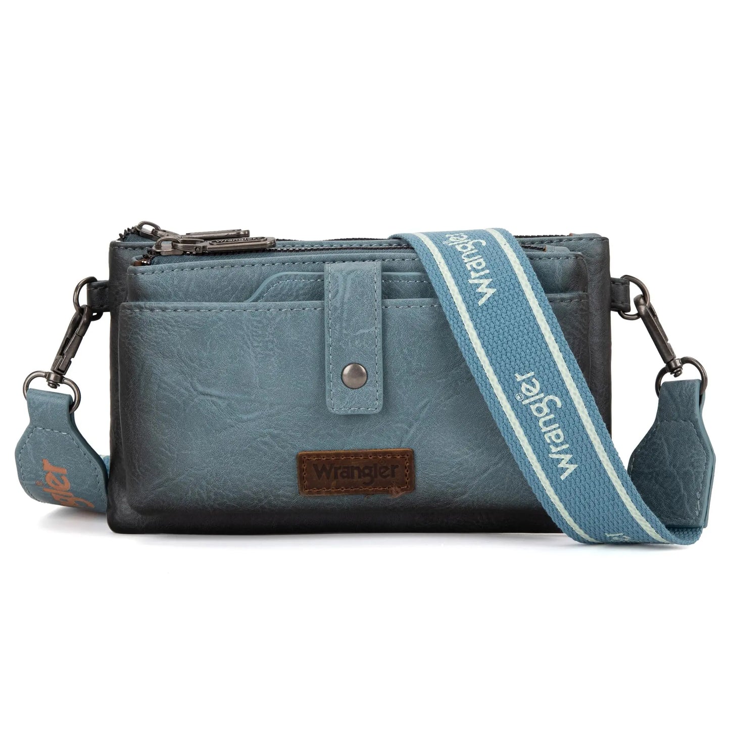 Wrangler Wallet Purse for Women Multi-function Crossbody Bags Wallet Women with Double Layer Small Purse
